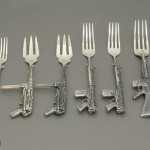 Assault-Forks-Rifle-Shotgun-Cutlery-Silver